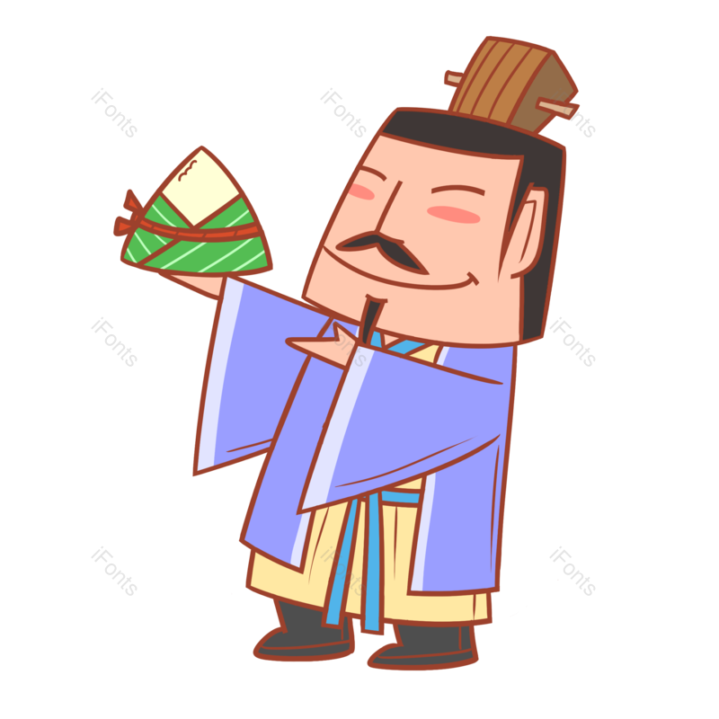 卡通图片,卡通人物元素,端午节PNG,粽子免抠素材